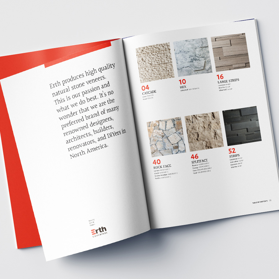 Erth Coverings Catalogue