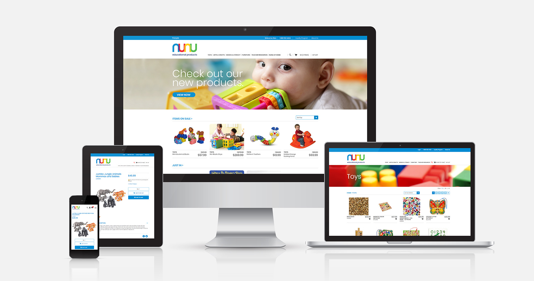 Nunu Education Products Website